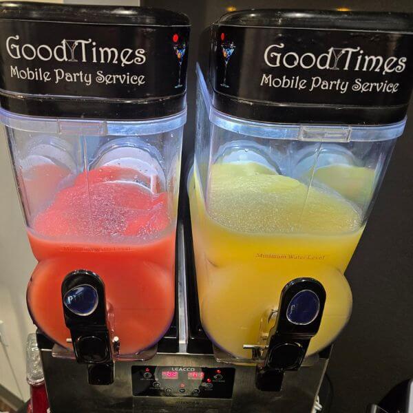 Good Times bartender at a event Margarita Machine Rental available at Party Good Times.